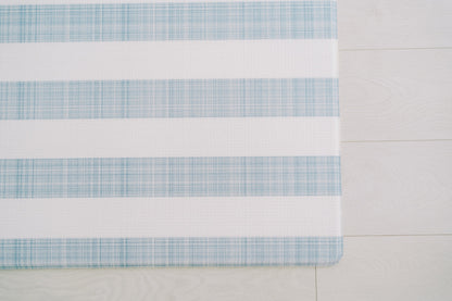 emerson ikat + jack stripe in rainwash blue by wander & roam