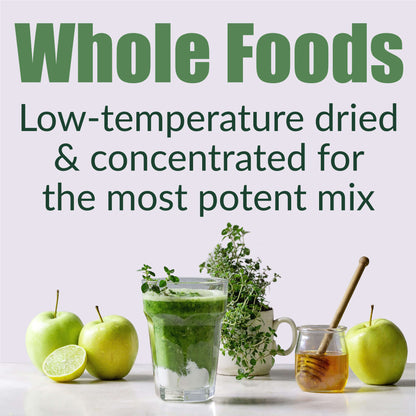 Raw Super Greens Daily Juice Drink With Prebiotic, Probiotic & Digestive Enzymes by Wild Foods