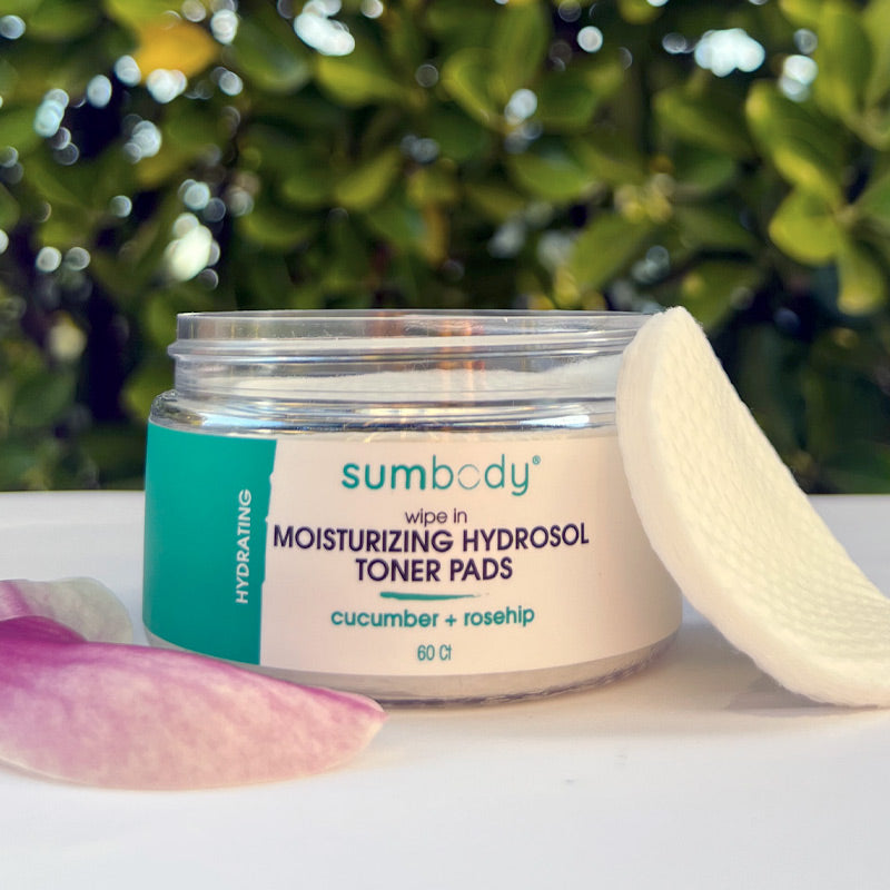 Wipe In Moisturizing Hydrosol Toner Pads 60 Ct by Sumbody Skincare