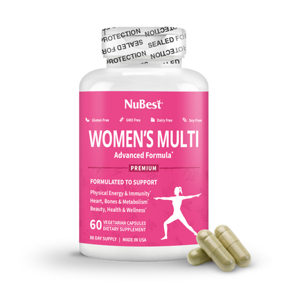 Women's Multi, Women Xtra, Immunity, Energy & Beauty Formula, 60 Vegan Capsules by NuBest Nutrition®