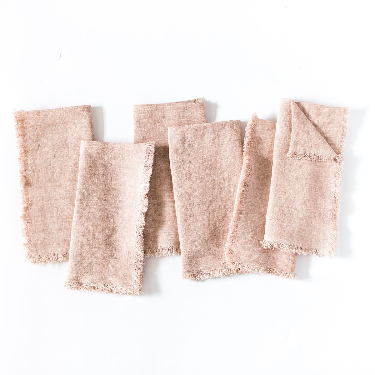 Stone Washed Linen Dinner Napkins by Creative Women