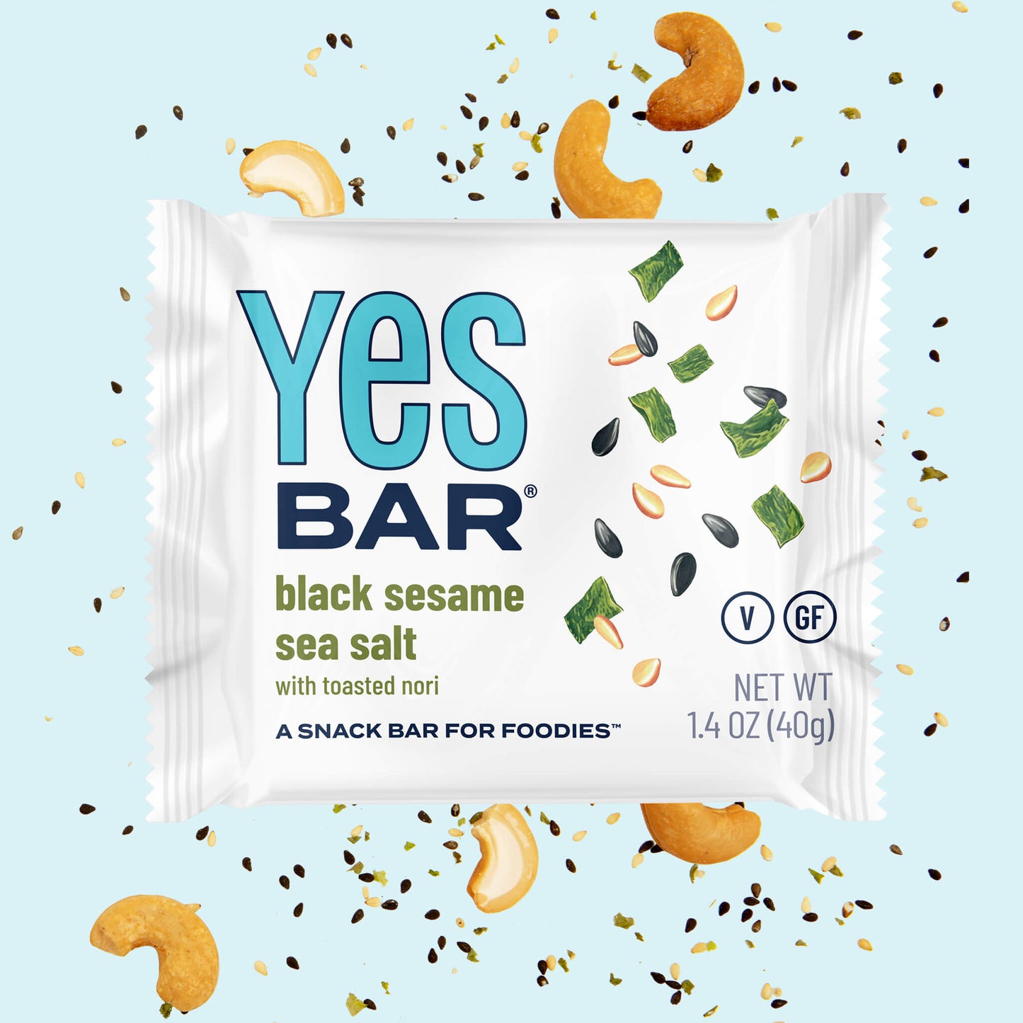 Black Sesame Sea Salt Six Pack by YES BAR®