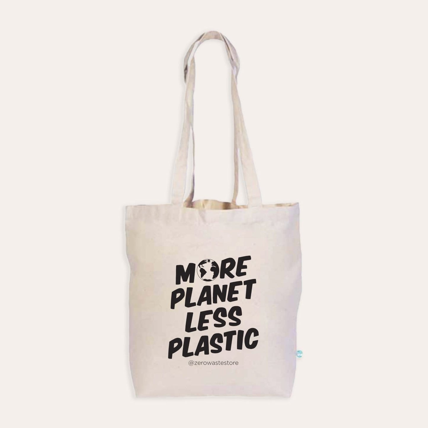 More Planet Less Plastic Organic Tote Bag