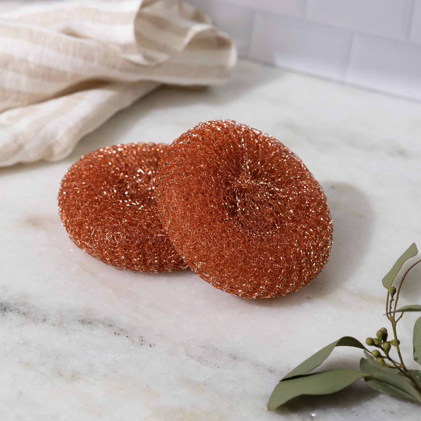 Copper Scrubber - Pot Scrubber, Copper Scourer, Plastic Free Pot Scrubber