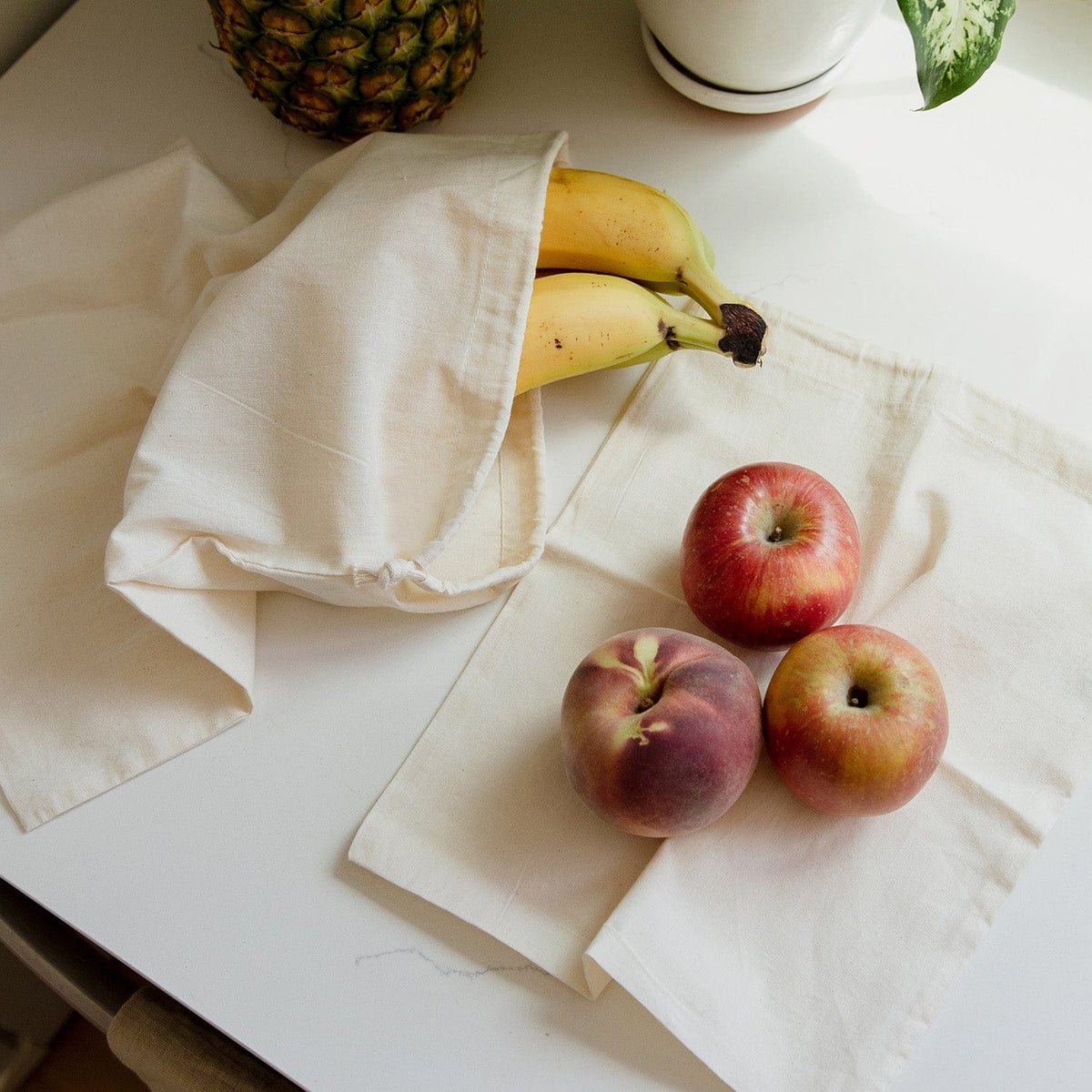 Muslin Produce Bag - Multiple Sizes - Zero Waste Muslin Bag