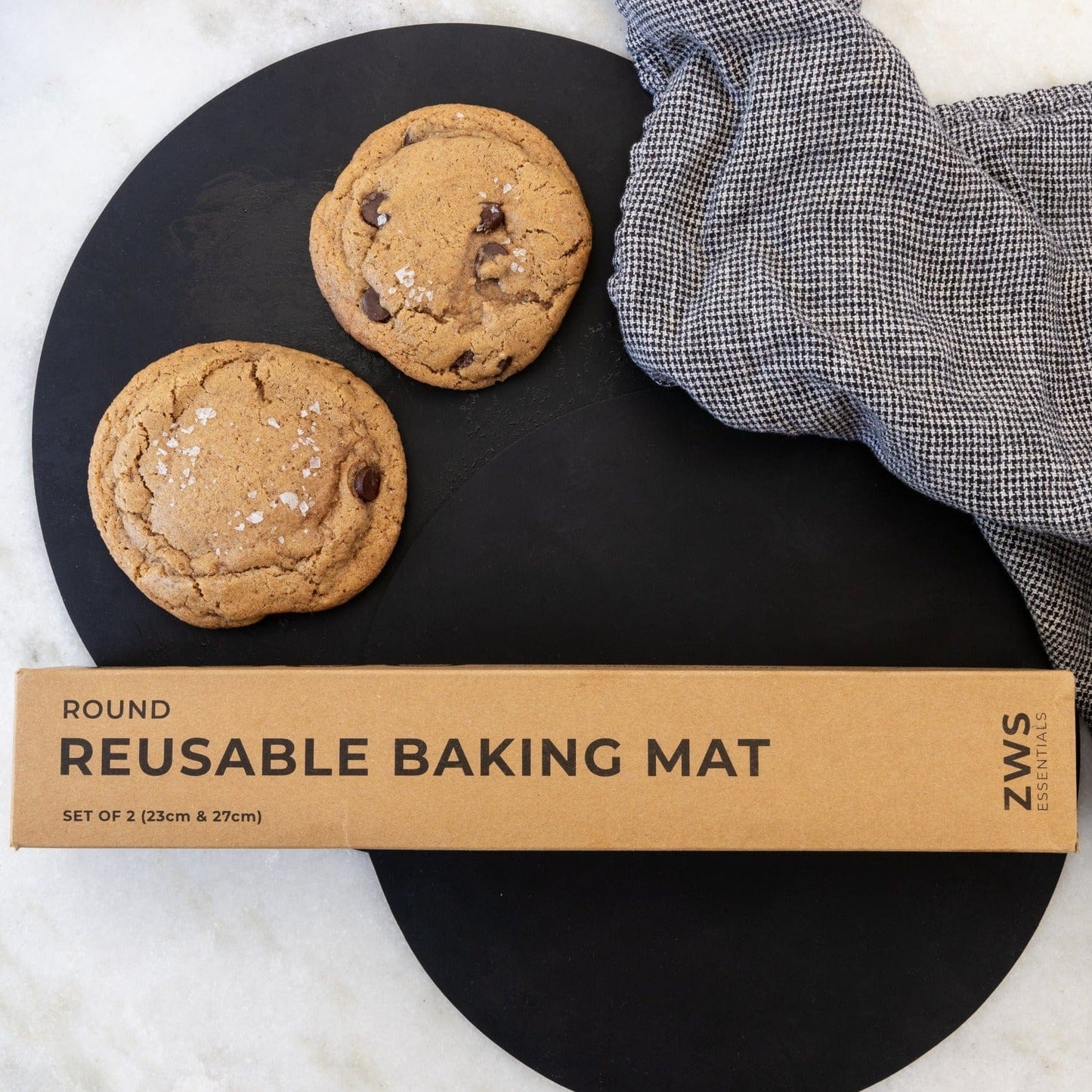 Silicone Baking Mat 2-Pack - Rectangle and Round